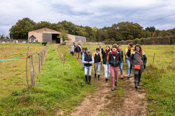 Visite de la ferme de l'Abbatiale